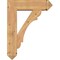 Ekena Millwork Olympic Arts and Crafts Smooth Bracket w/ Offset Brace, Western Red Cedar, 7 1/2"W x 26"D x 34"H BKT0806X26X34OLY03SWR - alternate 3
